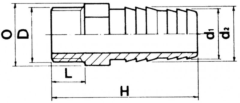 Pvc Slangestuss/Lim | Ø16mm PN16