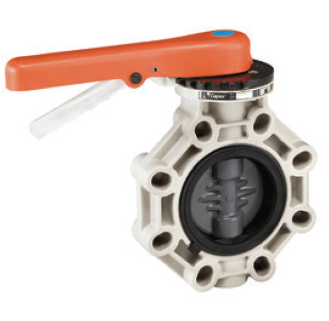 Huvudbild Spjeldventil Industri Serie PVC Håndtak | Ø 63-225mm