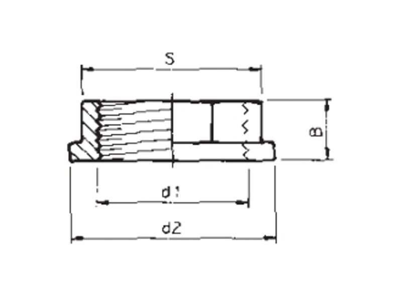 PVC Mutter | 1 ½