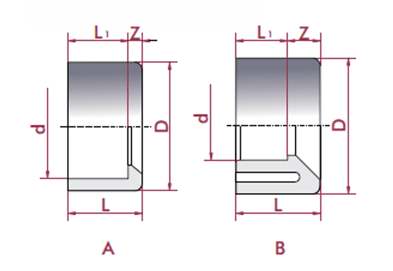 PVC Reduksjon |  Ø63 X 50mm PN16