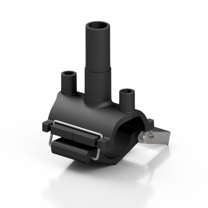 Hovedbillede PE100 ELEKTROSVEIS ANBORINGSKLAMMER Ø63-225MM